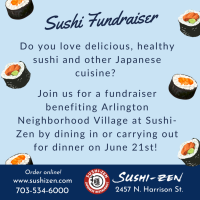Sushi-Zen Flyer ANV fundraiser