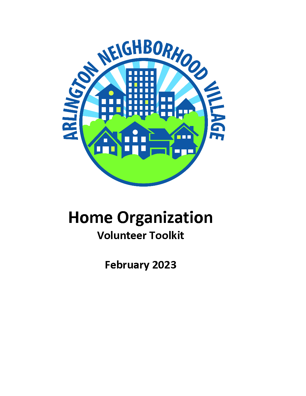 Home Organization Volunteer Toolkit
