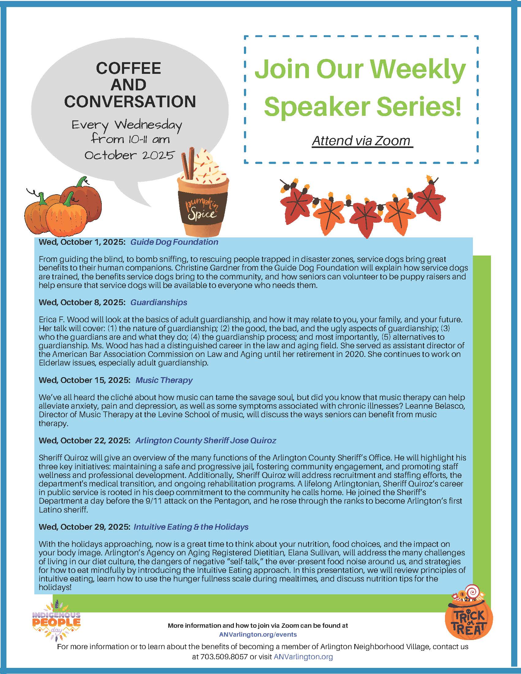 Coffee & Conversation October 2025
