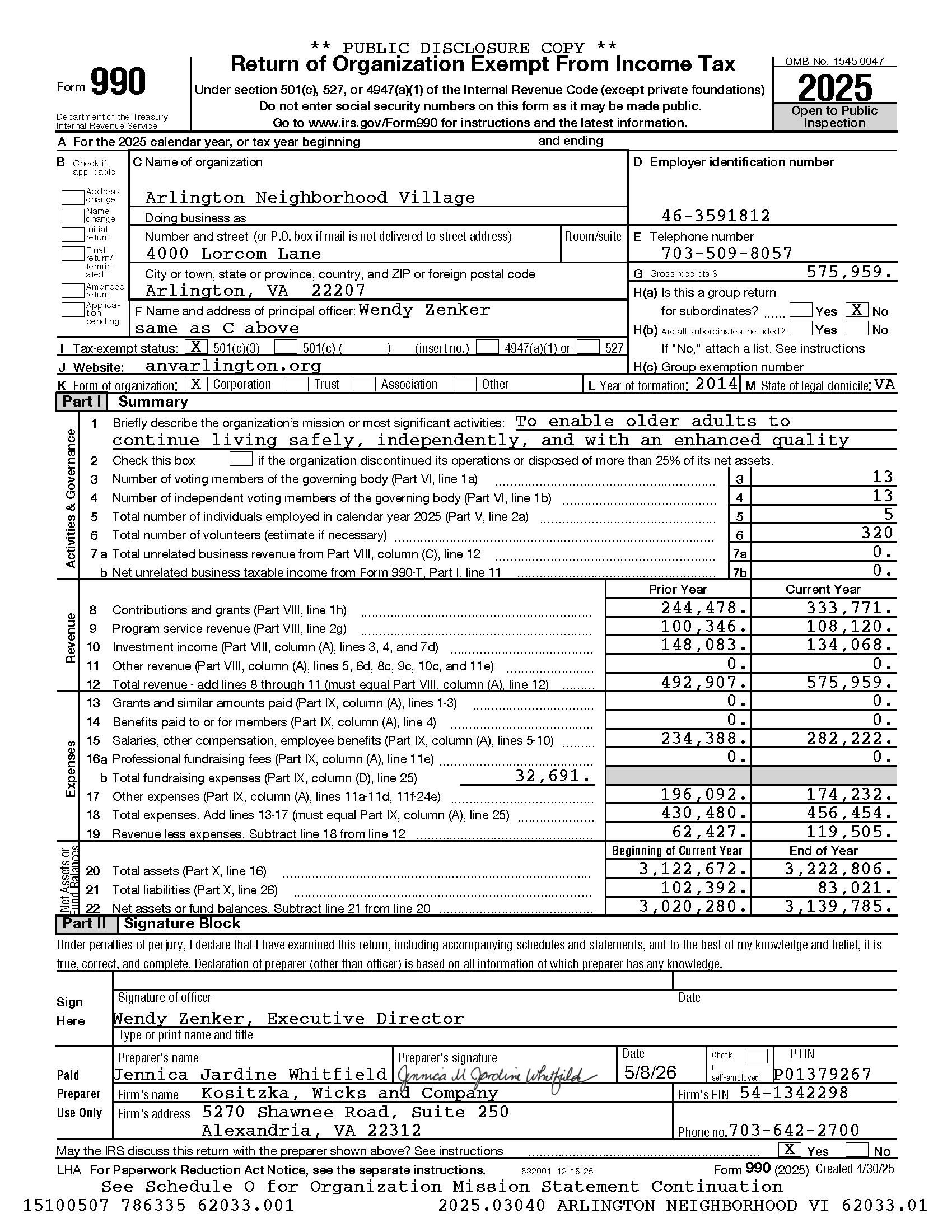 2025 Form 990 Arlington Neighborhood Village Public Copy_Page_02